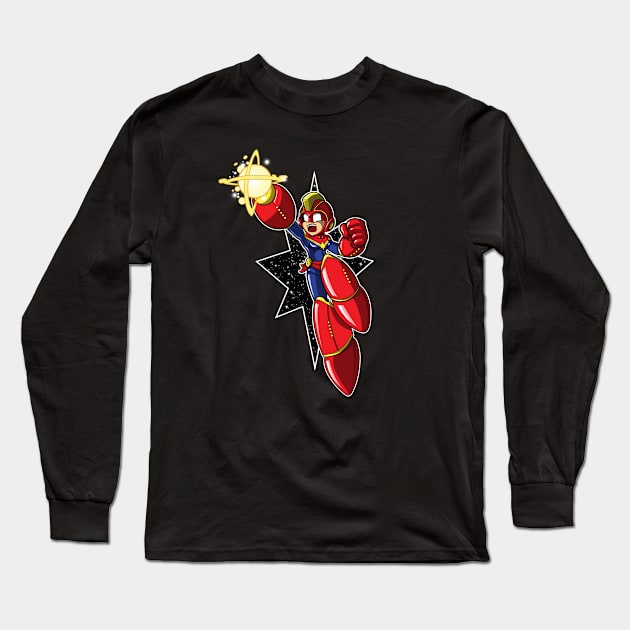 Mega Capt M Long Sleeve T-Shirt by Littlebluestudios